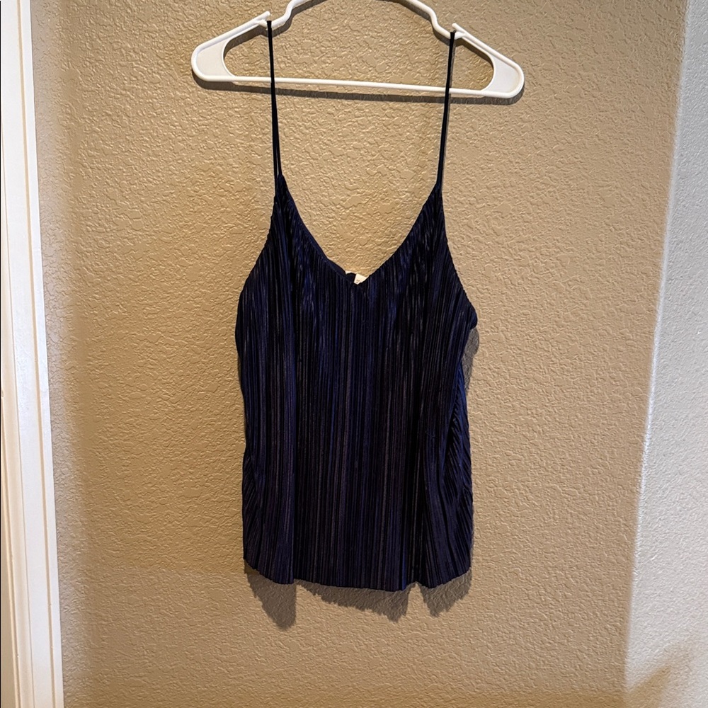 H&M Navy Blue Camisole Top - large